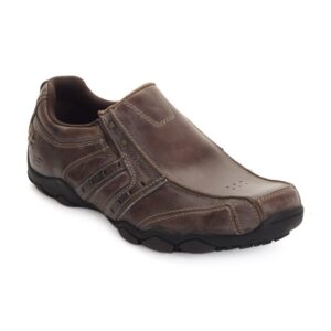Skechers Men's Slip On Dark Brown Shoe