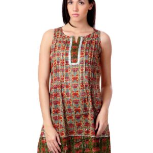 Sushilas Women Printed Brown Kurta