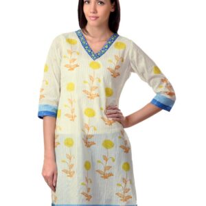 Sushilas Women Printed White Kurta