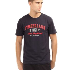 Timberland Men Printed Black T-shirt