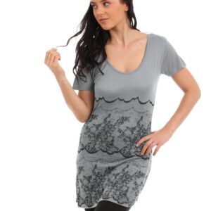 Tokyo Talkies Women Grey T-shirt
