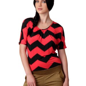 Tonga Women Black & Red Top