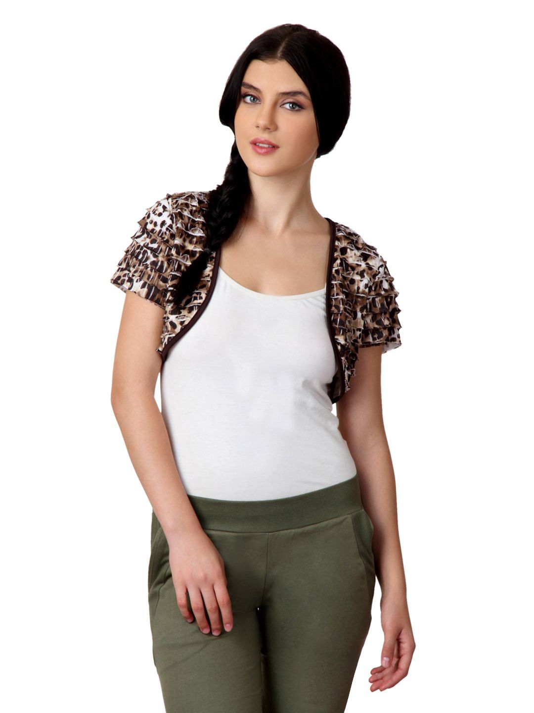 Tonga Women Coffee Brown Shrug