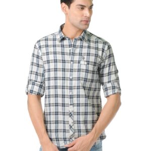 U.S. Polo Assn. Denim Co. Men Checks White Shirt