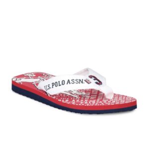 U.S. Polo Assn. Men Red Flip Flops