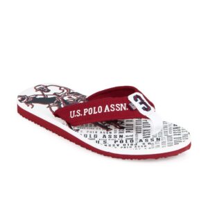 U.S. Polo Assn. Men Red Flip Flops