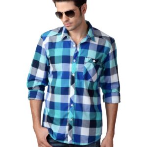 United Colors of Benetton Men Blue Shirt