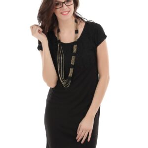 United Colors of Benetton Women Black Dress