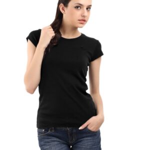 United Colors of Benetton Women Solid Black Top