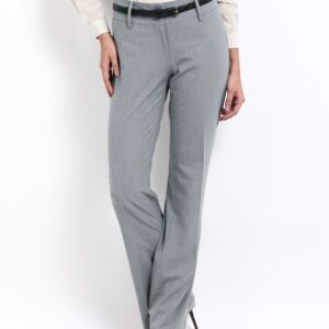 Van Heusen Woman Grey Straight Fit Trousers