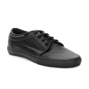 Vans Men Black 106 Vulcanized Italian Leather Shoes