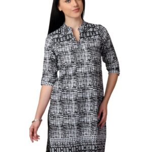 Vishudh Women Black & White Kurta