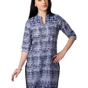 Vishudh Women Blue Printed Kurta