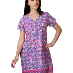 Vishudh Women Pink Printed Kurta
