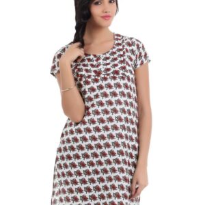 Vishudh Women Printed White Kurta