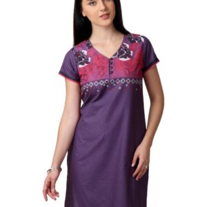 Vishudh Women Purple Printed Kurta