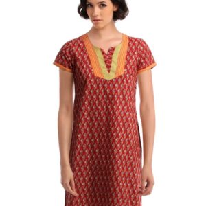 Vishudh Women Red Kurta