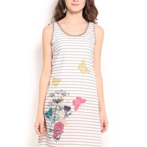 W Women Printed White Kurta
