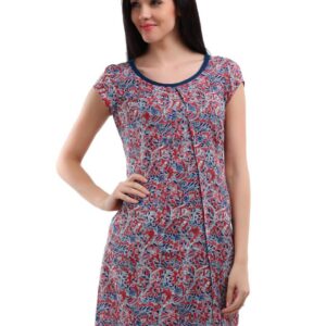 W Women Red & Blue Printed Kurta