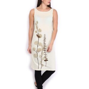 W Women White Printed Kurta