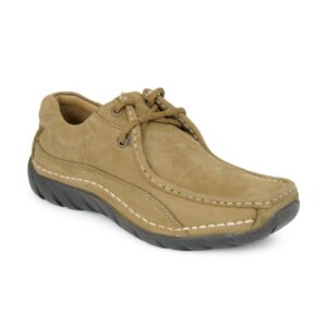 Woodland Men Brown Leather Shoes