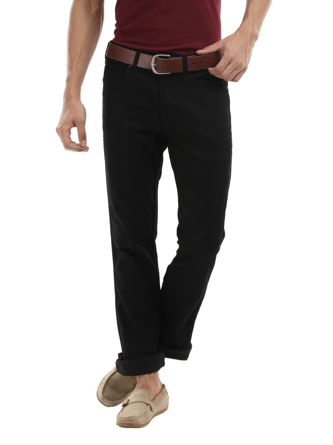Wrangler Men Black Jim Slim Fit Jeans