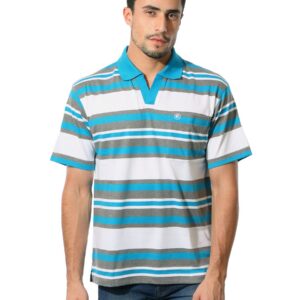 Classic Polo Men Striped Blue T-Shirt