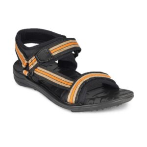 Gliders Men Black Sandals