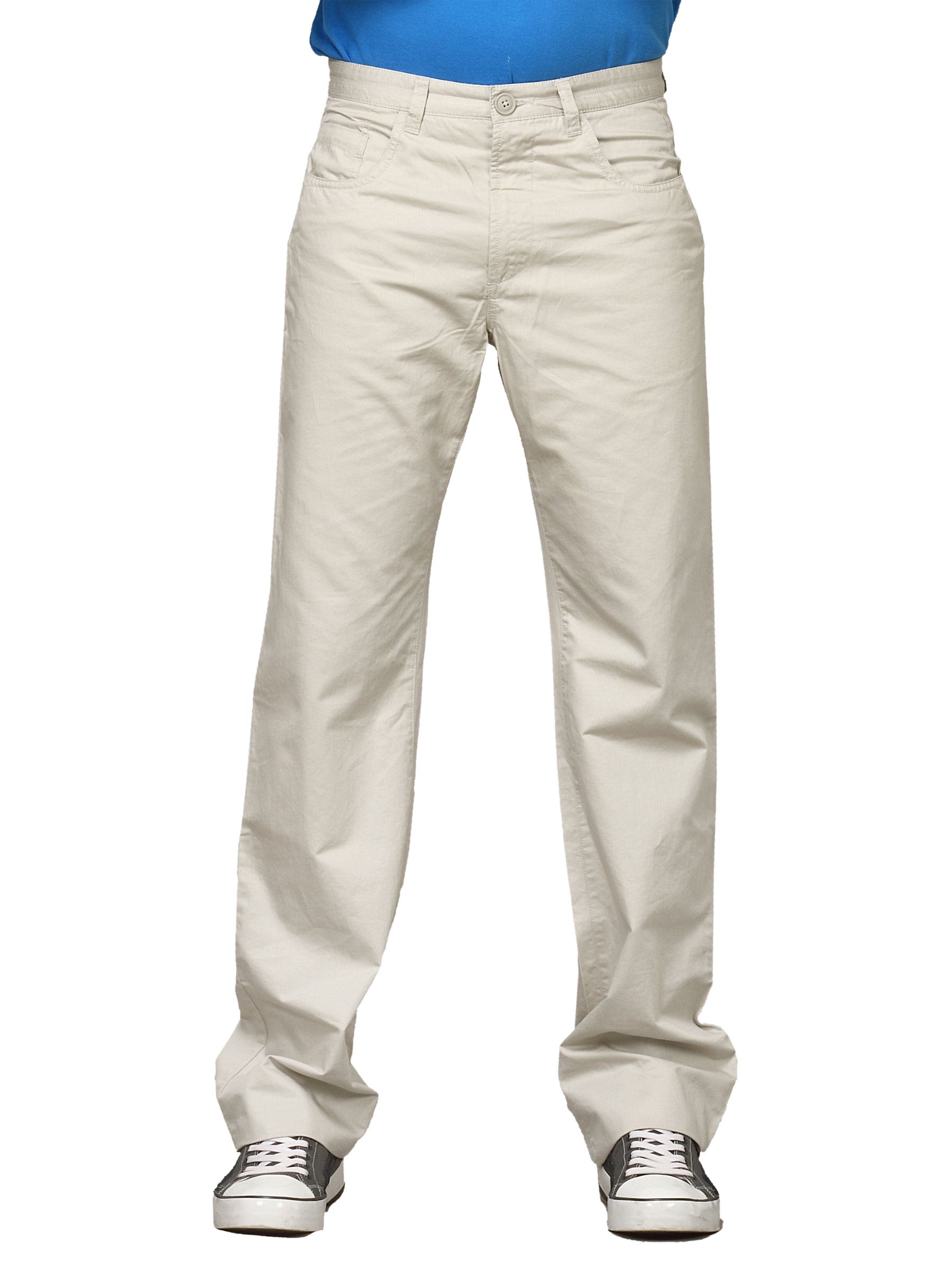 Scullers Men Scul Beige Trousers