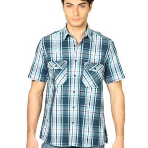 Indigo Nation Men Checks Blue Shirts