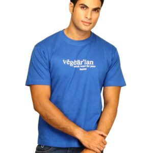 Tantra Men's Vegetarian Blue T-shirt