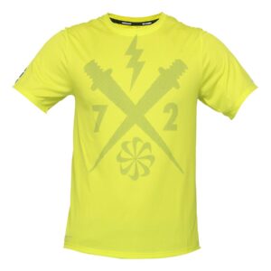 Nike Men Challenger Spiked Yellowish Green T-shirt