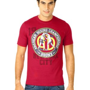 Locomotive Men Solid Langworth Red T-Shirts