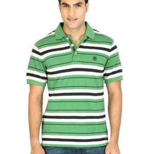 Timberland Men Solid Green Polo T-Shirts