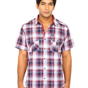 Scullers Men Red Check Shirt