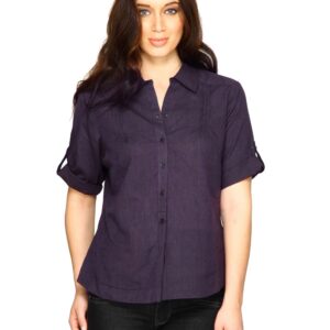 Scullers For Her Women Wow Woven Purple Shirts