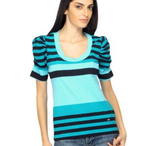 Arrow Woman Striped Blue Top