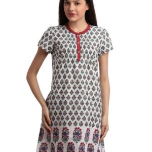 Aurelia Women Printed White Kurta