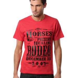 Myntra Men Rodeo Red T-shirt