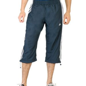 ADIDAS Men Solid Navy Blue Shorts