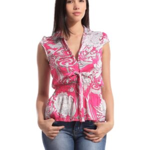 Tonga Women Pink Printed Top