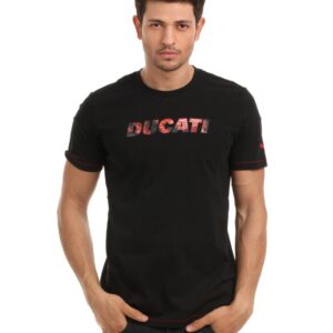 Puma Men Black Ducati Logo T-shirt