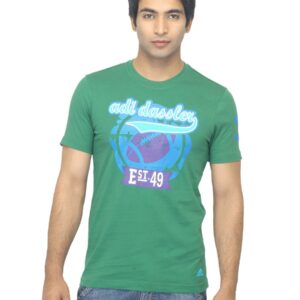 ADIDAS Men Dassler Green T-shirt