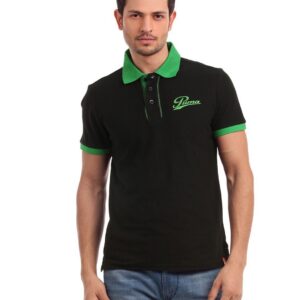 Puma Men Black Polo T-shirt