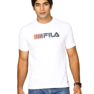 Fila Men's Crew Neck White T-shirt