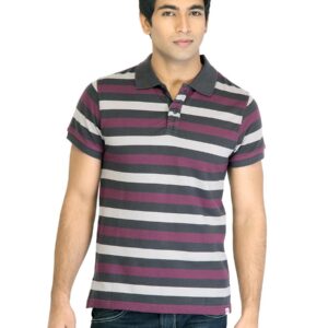 Levi's Men Stripes Maroon Tshirts