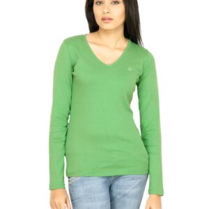 United Colors of Benetton Women Solid Green Top
