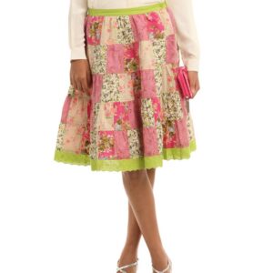 Mineral Pink & Green Skirt