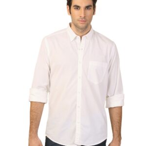 Peter England Men White Casual Shirt