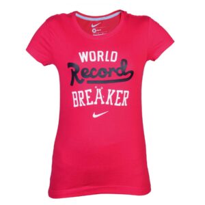 Nike Women Printed Pink T-shirt
